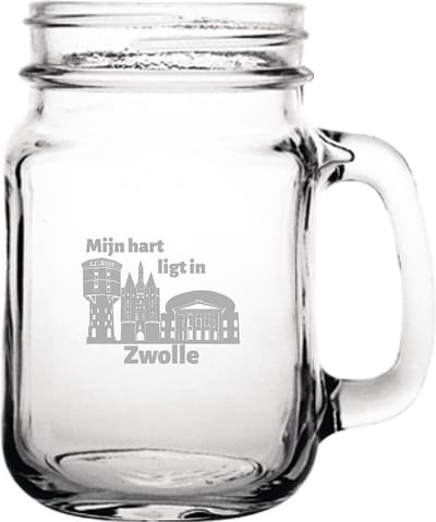 Gegraveerde Drinkglas 45cl Zwolle