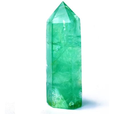 Natuurlijke Groene Fluoriet Enkelpuntige Staf Kristal Genezende Steen Natuurlijk Groen Kwarts Kamerdecoratie Gepolijste Obelisk Gesneden Ambacht 40-50mm blue