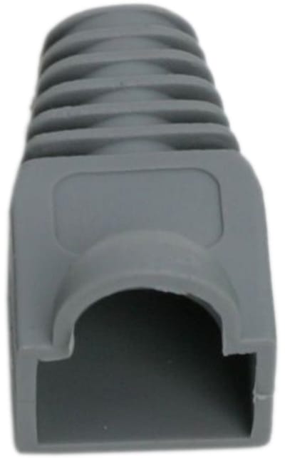 100x RJ45 Snagless Trekontlasting Grijs – Kabelbescherming voor Cat5 / Cat5e / Cat6 UTP – Netwerkkabel Boot – 100 Stuks [05230SZ]