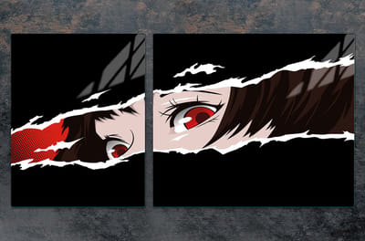 TMK ArtDeko - Snijplank en Beschermplaat - 100x52 cm - Anime - Gehard Glas