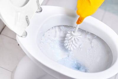 Toiletborstel met randenreiniger 3 stuks
