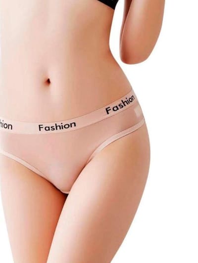 Fashion Dames slip - Naadloze Sexy Transparante Dames Lingerie - Abrikoos - M