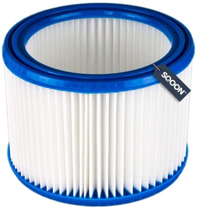 SQOON® Cilinderfilter Geschikt voor Nilfisk Aero series, Makita & Festool - 1 stuk - Origineelnummer 302000490 / 493826