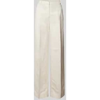 Wide leg stoffen broek met persplooien