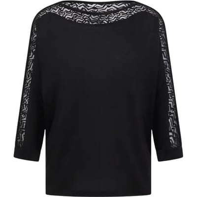 Dames-T-shirt met lange mouwen Cecil Batwing Burnout