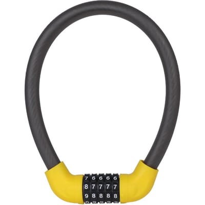 Fietsslot 5-cijferige codecombinatie Universeel fietsslot Fietsbeveiligingsvergrendelingsapparatuur Diefstalbestendige fietsaccessoires L geel