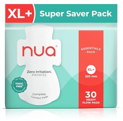 Lekvrij Maandverband voor Zware Flow - XL+ | 30 Stuks | Giftige Vrije Bescherming