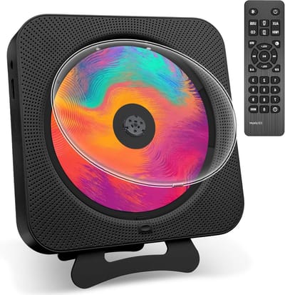Draagbare CD-speler - Boombox Radio - Muziek Luisteren - Bluetooth 5.1 Connectie - Wandmontage Bureaustandaard - Wit