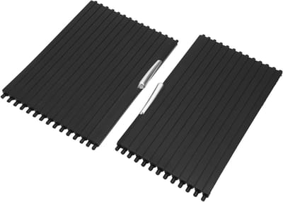 2 Stuks Zwarte Rolgordijnen voor Middenconsole, Vervangende Deksel voor E70 X5 SAV E71 E72, Auto Accessoires, Interieur Upgrade, Schaduw en Privacy