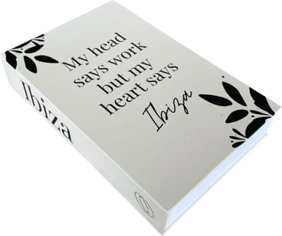 Koffietafelboek 'Ibiza' - Opbergfunctie - coffeetablebook - Decoratieboek - interieur - woonaccessoires - cadeau vrouw - huis - home - inrichten