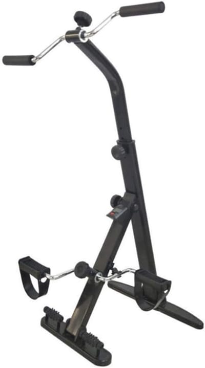 Revalidatie Fiets - Mini Hometrainer - Lichaamsbeweging Bevorderen - Inklapbaar Bureau Model - Tot 95 cm Hoog - Zwart