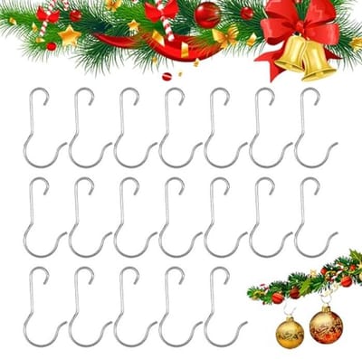Kerstversiering Haken - 100 Stuks Ornament Hangers voor Kerstbomen met Opbergdoos