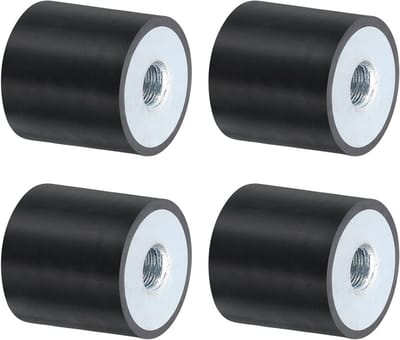 4 Stuks 25x25mm M8 Draad Rubber Demper Vervangende Antivibratie Pads voor Stille Basis Blokken