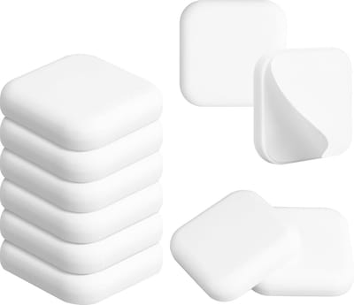 Deurstopper 10 stuks zelfklevend - 45 cm wit - schokabsorberend - siliconen - voor muren en meubels
