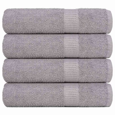 vidaXL - Handdoeken - FROGN - 4 - st - 50x100 - cm - 360 - g/m² - grijs