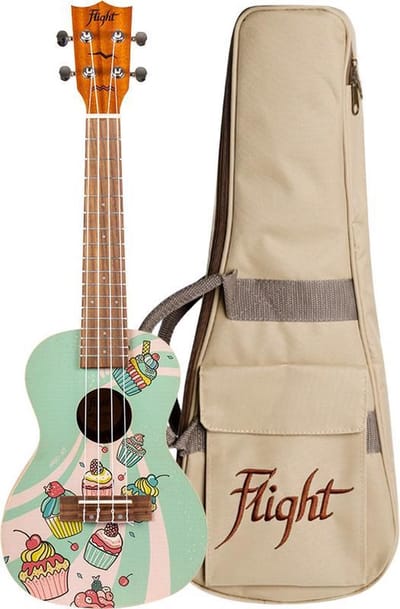 Flight Concert Ukelele - Art Series - Cupcake