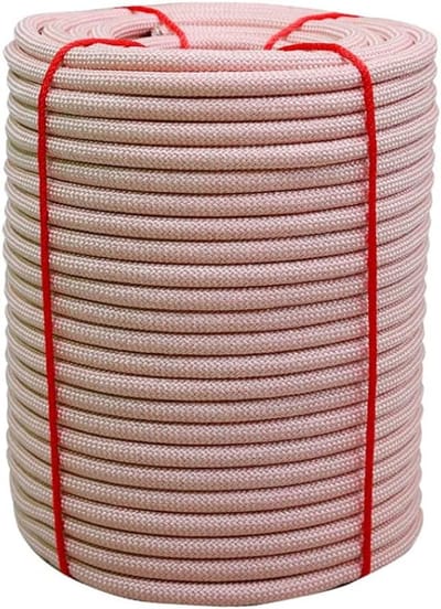 Sterk Nylon Touw - Klimtouw Utility - Buitenactiviteiten - Multi-laags Breitechniek - 16mm Diameter - Stone Rood
