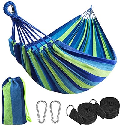 Lichtgewicht Camping Hangmat 210 x 150 cm - Duurzaam en Draagbaar voor Buitenactiviteiten