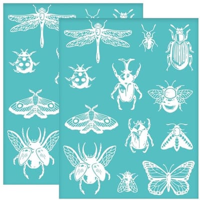 By shayne - Insect Stencils - Herbruikbare Zeefdruk Stencils - 22 x