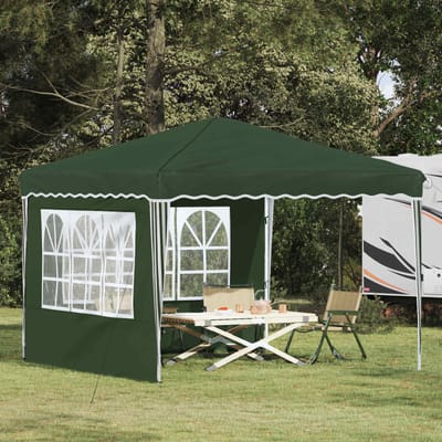vidaXL - Pop-up - Feesttent - 288 - x - 288 - x - 245 - cm - Groen - Oxford - Stof