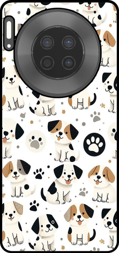 Smartphonica Telefoonhoesje Geschikt voor Huawei Mate 30 met honden opdruk - TPU backcover case dog design geschikt voor Huawei Mate 30