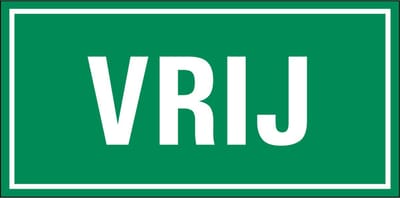 Vrij magneetsticker 100 x 50 mm