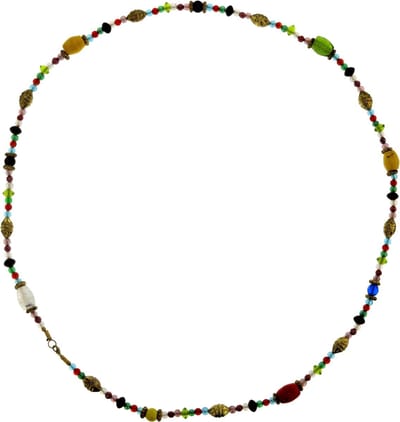 Behave - Lange ketting met gekleurde glaskralen - Boho chic en kleurrijk
