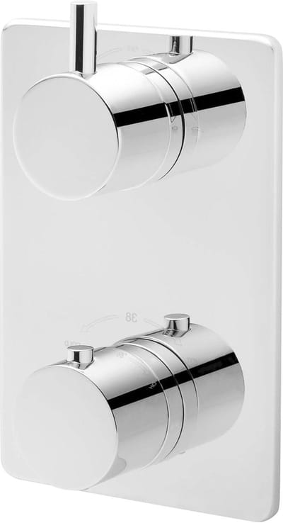 Douche thermostaat - Afbouwdeel kraan - Douchebediening - Tweeweg functie - 5x1x1 cm - Chroom