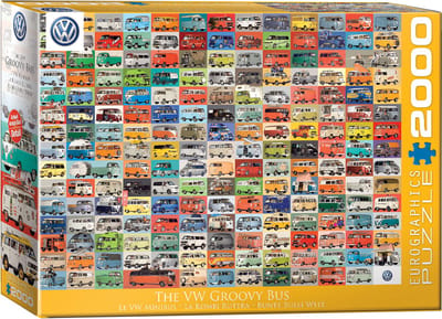 Eurographics & Volkswagen - The VW Groovy Bus - 2000 stukjes 97×68cm (b×h) - Legpuzzel