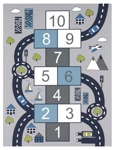 Kindertapijt Bini grijs  200x290 cm