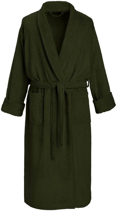 De Witte Lietaer Badjas Etrusk Khaki - S - Unisex - Katoen