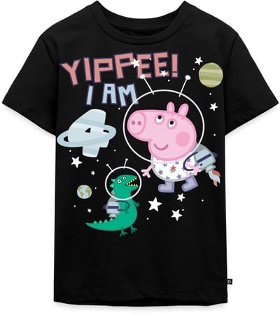 Peppa Pig 4e Verjaardag Schorsch Ruimtemissie Premium T Shirt Kinderen