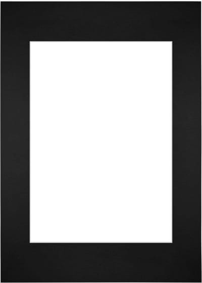 Passe-Partout Fotomaat 42x59,4 cm - Lijstmaat 59,4x84 cm - Zwart - Museumkarton - Fotolijst niet inbegrepen