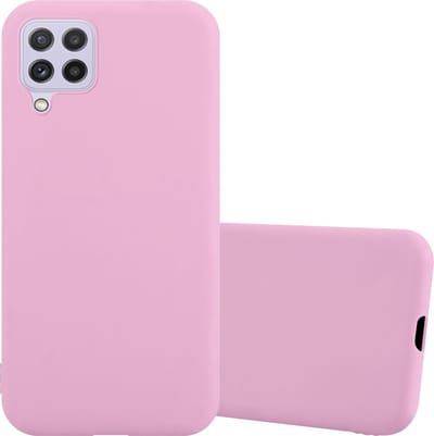 Cadorabo Hoesje geschikt voor Samsung Galaxy A22 4G / M22 / M32 4G in CANDY ROZE - Beschermhoes gemaakt van flexibel TPU silicone Case Cover