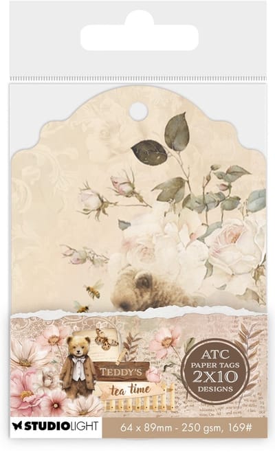 ATC tags - Teddy's tea time nr. 10