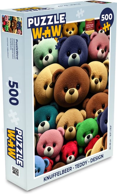 Puzzel Knuffelbeer - Teddy - Design - Kids - Legpuzzel - Puzzel 500 stukjes