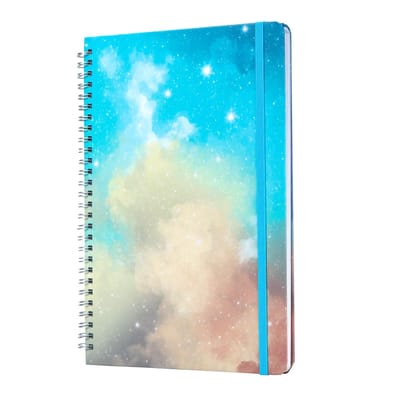 Notitieboeken en Journaals, Kleurrijk Schrijfdagboek voor Vrouwen, Mannen, Uniek Persoonlijk Dagboek om in te Schrijven, 17,3 x 24,9 cm, 128 Pagina's, Groot, Ongevoerd, Blanco