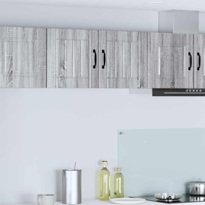 vidaXL Wandkast LUCCA 2 pcs Grijs sonoma 40 x 31 x 40 cm Bewerkt hout