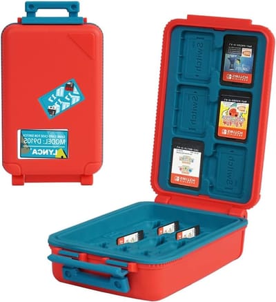 Speelkaartenhouder voor Nintendo Switch Games, 23 Slots, Beschermende Opbergtas voor Geheugenkaarten, D910s