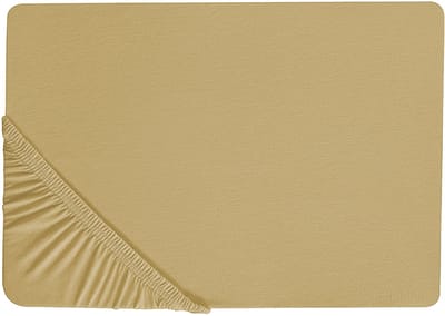JANBU - Laken - Olijfgroen - 90 x 200 cm - Katoen