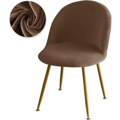 Elastisch fluwelen stoelhoes effen kleur stretch lage rug eendenbek eetkamerstoelhoezen zachte make-up stoelhoezen voor thuishotel 1pcs chair cover