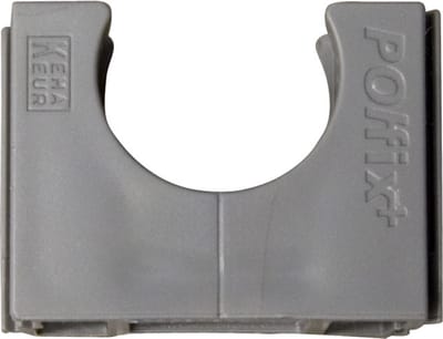 PIPE drukzadel Polfix Polvalit VSV, kunstst, grijs, diam 38mm