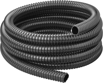 ProPlus Afvalwaterslang - 5 m - Afwatering - Temperatuurbestendig - Flexibel en Uittrekbaar - ø 25 mm - Voor het Geleiden van Afvalwater vanuit caravans/campers, vijvers en zwembaden - Afvoerkanaal - Zwart