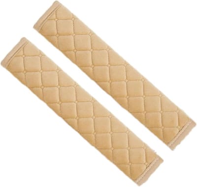 Autogordel Covers - Gordel Pads - Comfortabel Rijden - Zachte Demping - 2 Stuks - Bruin