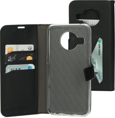 Mobiparts hoesje geschikt voor Nokia X10 Nokia X20 - Wallet/Boekhoesje - Eco Leer - Magneet Sluiting - Opberg vakken - Zwart