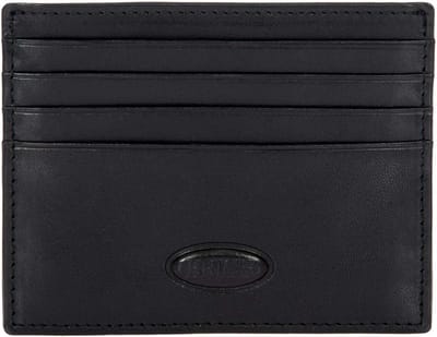 Kaarthouder Leer - Creditcard Wallet - Veilig Opbergen - RFID Beveiligd - 10 x 8 cm - Zwart