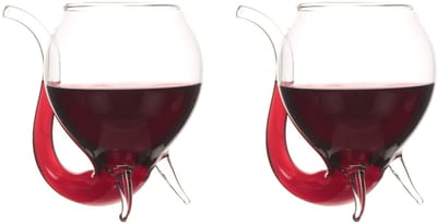 Dailygoods- Sippers Pack van 2 - Nippen Glazen - Groot Formaat 250ml - Stabiele Glazen - Perfect voor Feestjes - Stijlvol Ontwerp - Wijnglazen