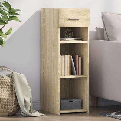 vidaXL - Dressoir - 30x42,5x93 - cm - bewerkt - hout - sonoma - eikenkleurig