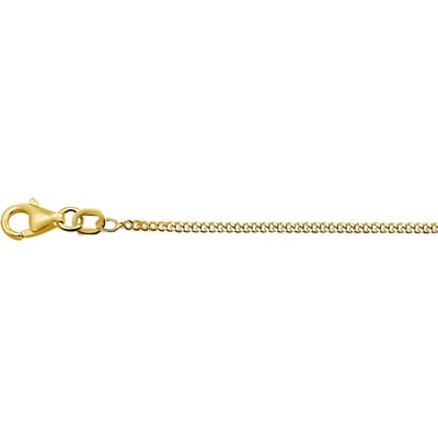 9k Collier Gourmette 4-zijdes Geslepen 1,4 Mm