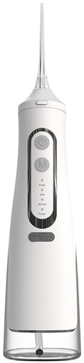 Elektrische waterflosser voor tanden en tandvlees - beugels - Draagbare mondflosser - 4 drukstanden - Tankinhoud van 310 ml - Oplaadbare IPX7 waterdichte tandenreiniger - Waterflosser voor thuis en op reis